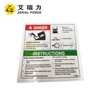 DECAL, BAHAYA, REM REL SAFETY T107029 UNTUK GENIE